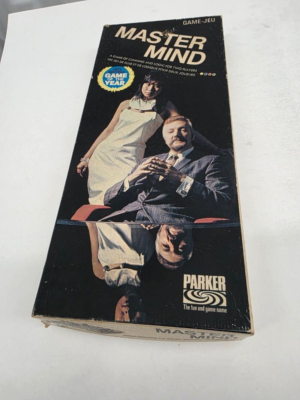 Mastermind Board Game 1972 Parker Brothers Logic Strategy Tan